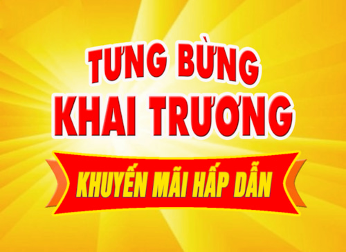 Khuyến mãi nhân dịp khai trương cửa hàng