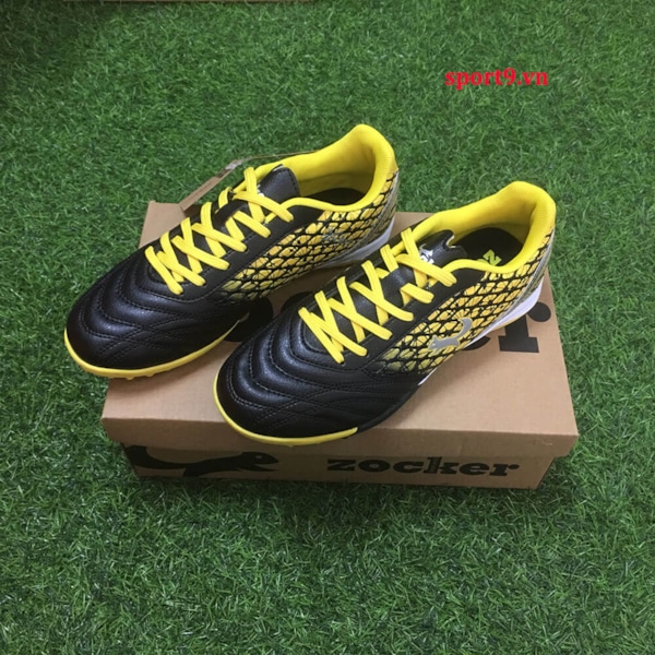 Hiện chi thiết của Giày đá bóng Zocker TF-2018 Đen vàng