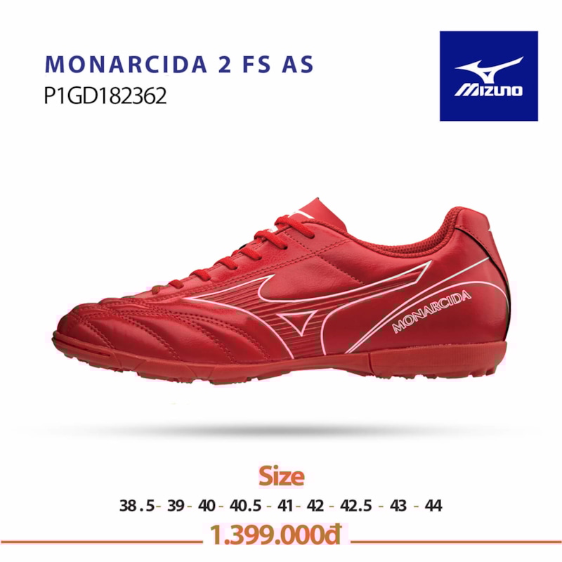 Mizuno Monarcida 2 Fs As đỏ trắng