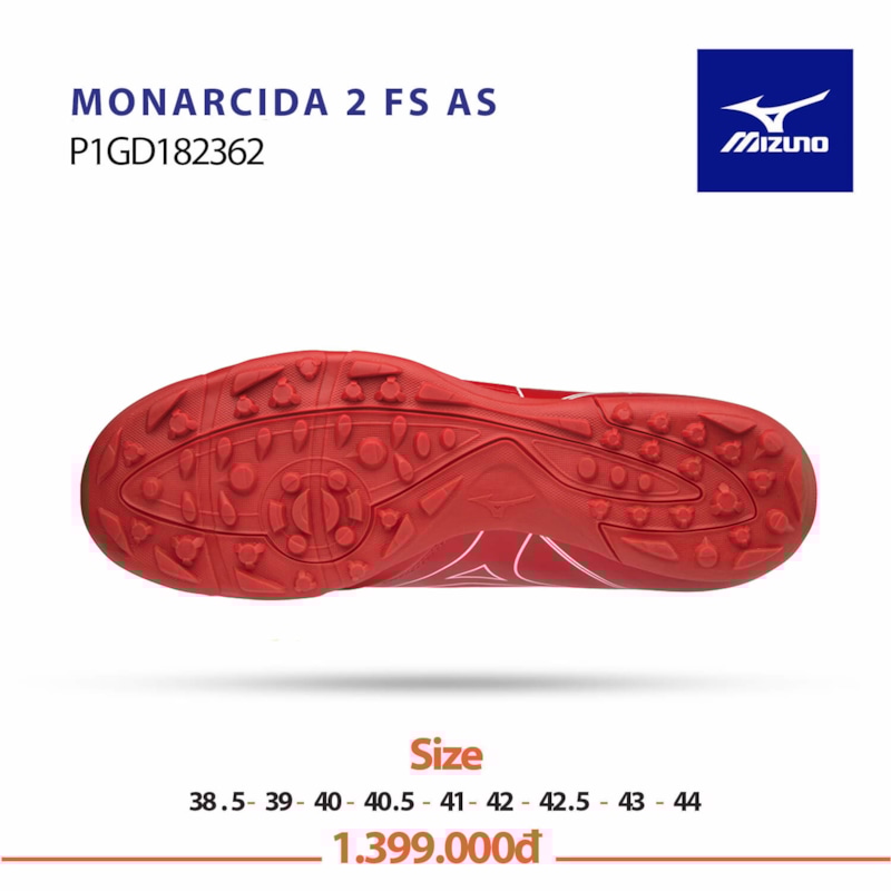 Mizuno Monarcida 2 Fs As đỏ trắng