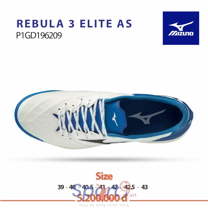 Mizuno Rebula 3 Elite AS trắng xanh