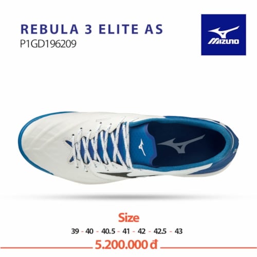 Mizuno Rebula 3 Elite AS trắng xanh