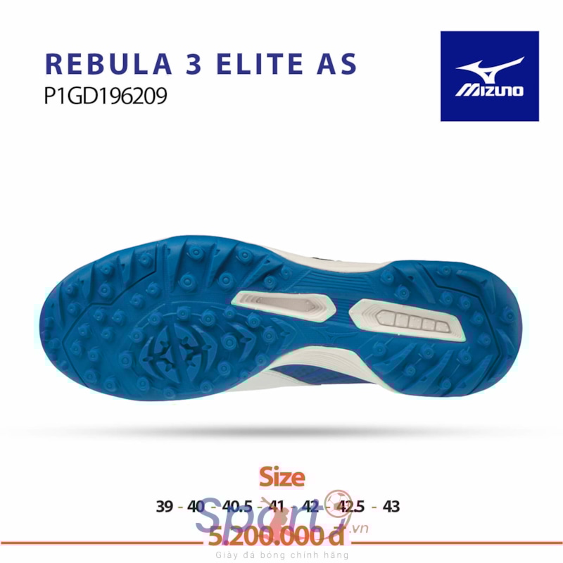 Mizuno Rebula 3 Elite AS trắng xanh