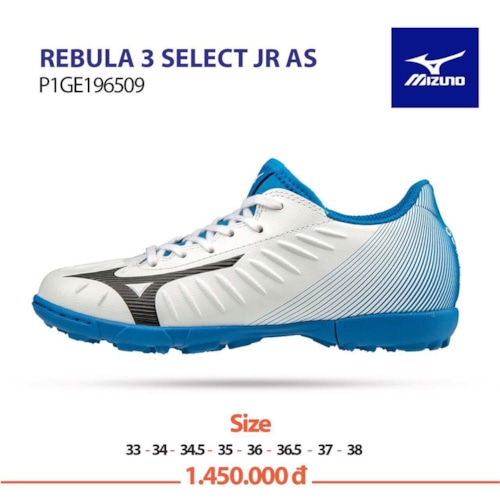 Hình ảnh của Mizuno Rebula 3 Select JR AS màu trắng xanh