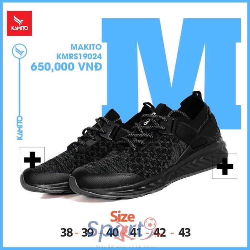 Hình ảnh của Giày thể thao Kamito MAKITO màu đen