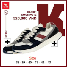 Hình ảnh của Giày thể thao Kamito KATORI màu trắng đen đỏ