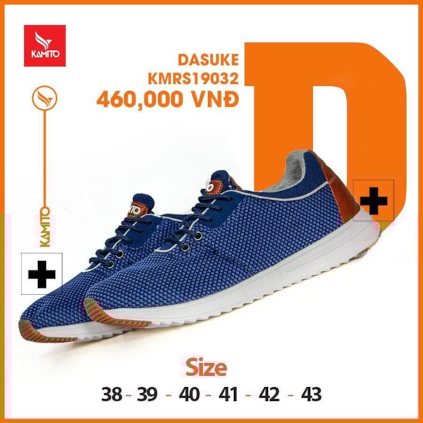 Hiện chi thiết của Giày thể thao Kamito ASUKE màu xanh