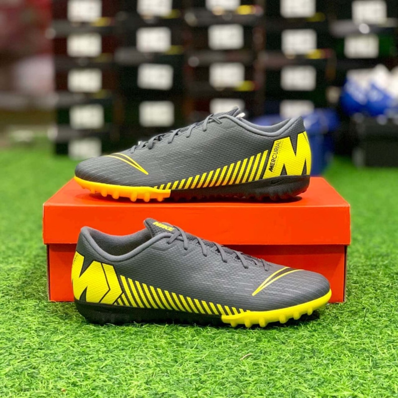 Nike Mercurial Vapor XII Academy TF – Dark Grey/ Black/ Yellow AH7384-070