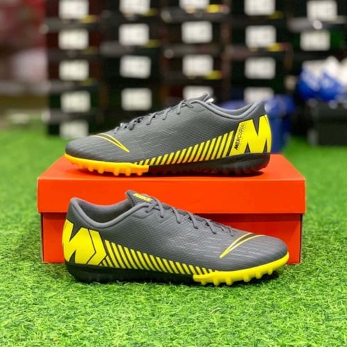 Nike Mercurial Vapor XII Academy TF – Dark Grey/ Black/ Yellow AH7384-070