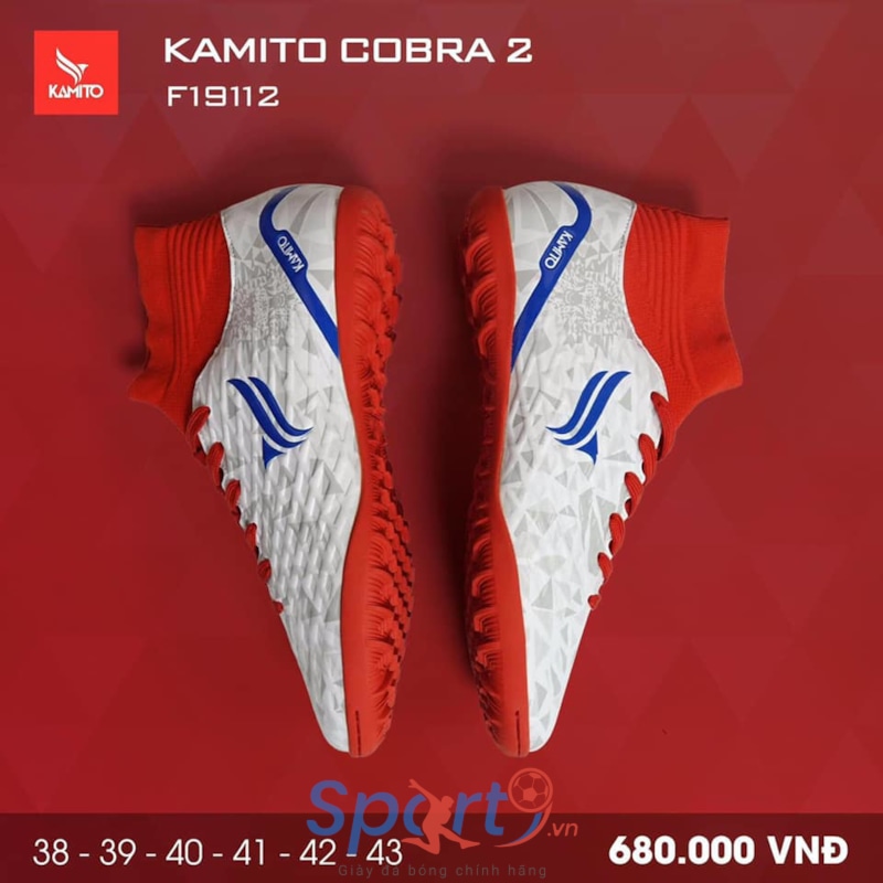 Kamito Cobra 2 trắng đỏ