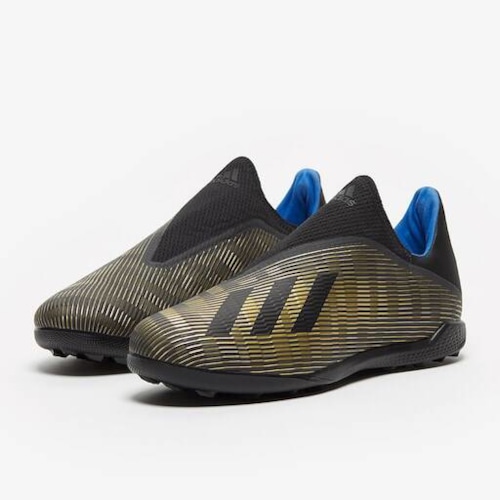 adidas X 19.3 Laceless TF - Core Black/Gold