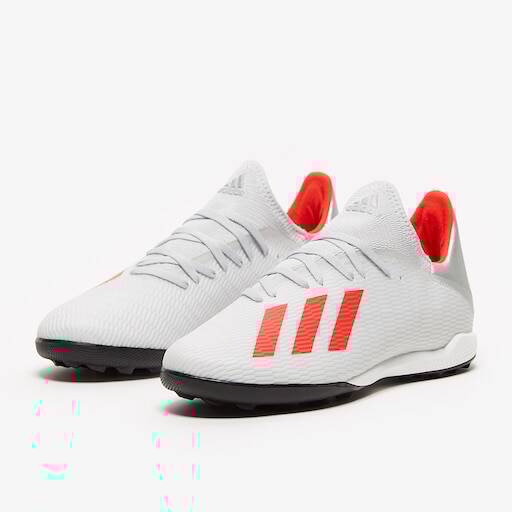 adidas X 19.3 TF - Silver Metallic/Hi-Res Red/White