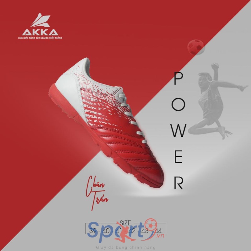 AKKA Power 3 đỏ trắng