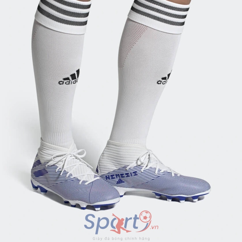 adidas Nemeziz 19.3 MG EG7215 - Màu Trắng/Xanh Dương