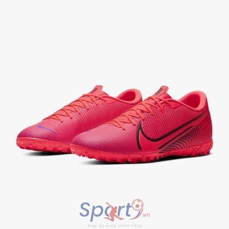 nike Mercurial Vapor 13 Academy TF AT7996-606 Laser Crimson/Black