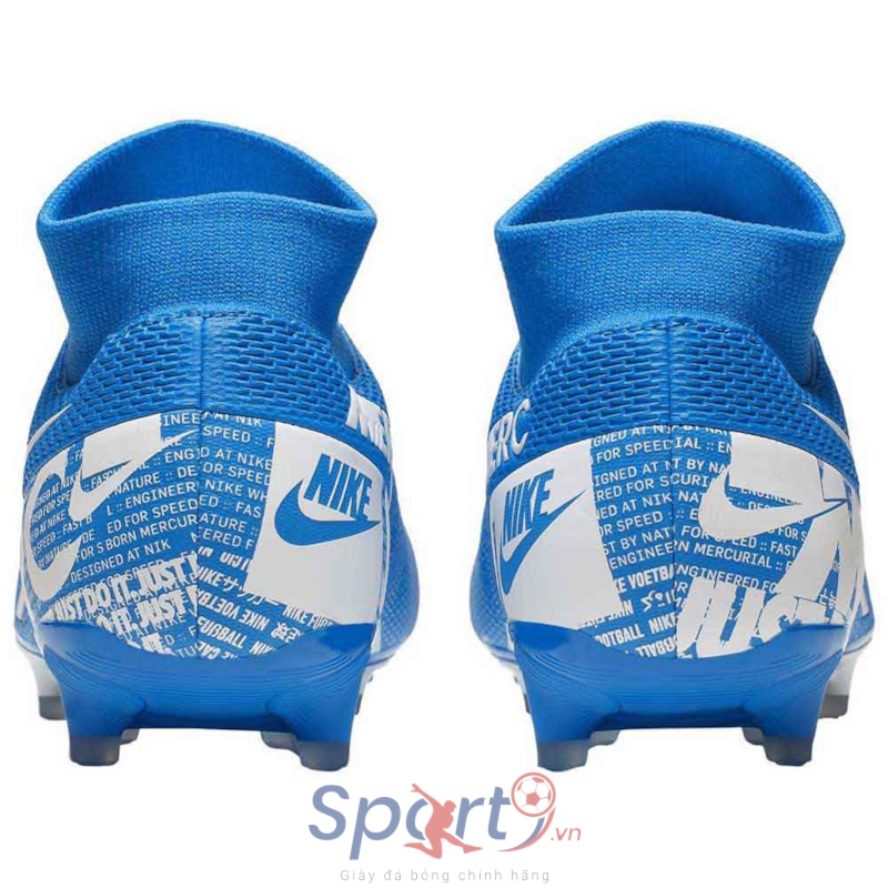Mercurial superfly 7 academy on sale fg/mg - blue hero/white/obsidian
