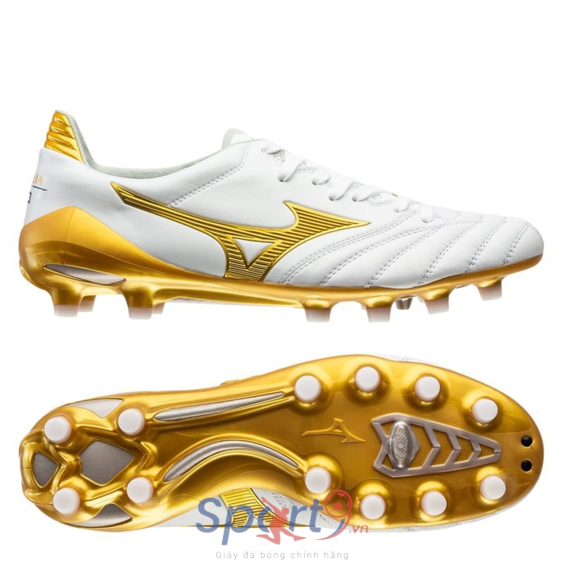 Mizuno Morelia Neo II Made in Japan FG Victory Gold - White/Gold