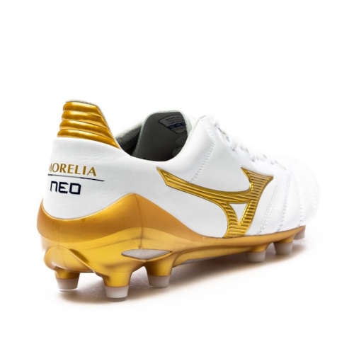 Mizuno Morelia Neo II Made in Japan FG Victory Gold - White/Gold