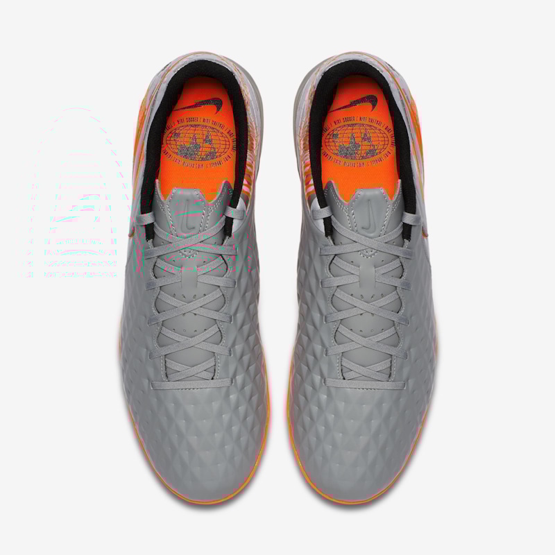 Nike Tiempo Legend 8 Academy TF Neighborhood - AT6100-906 - Metallic Bomber Grey/Particle Grey/Laser Crimson/Black