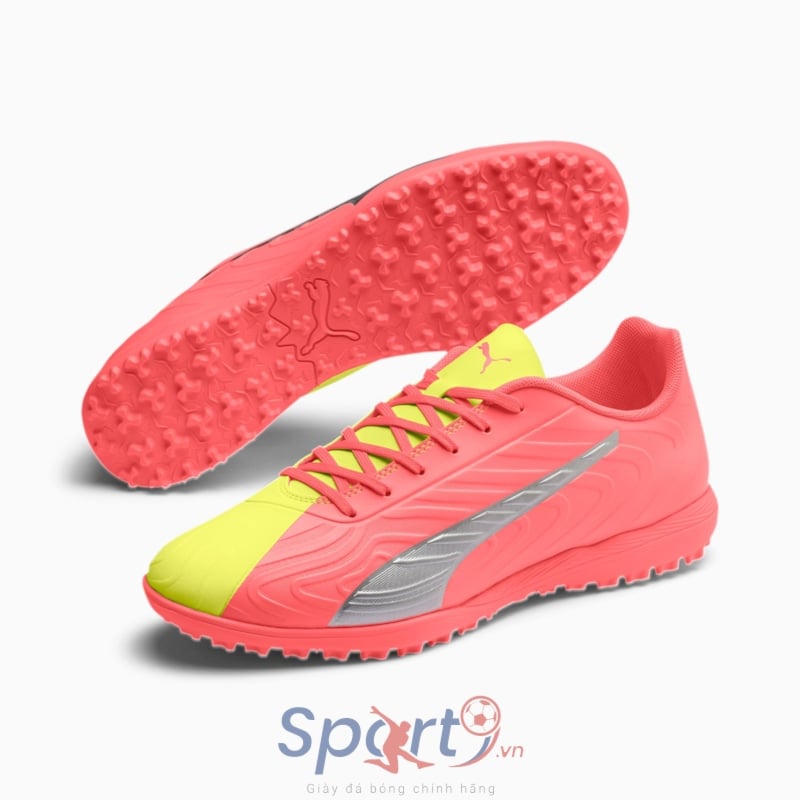 Puma One 20.4 TT 105968_01 - Peach-Fizzy Yellow-Silver