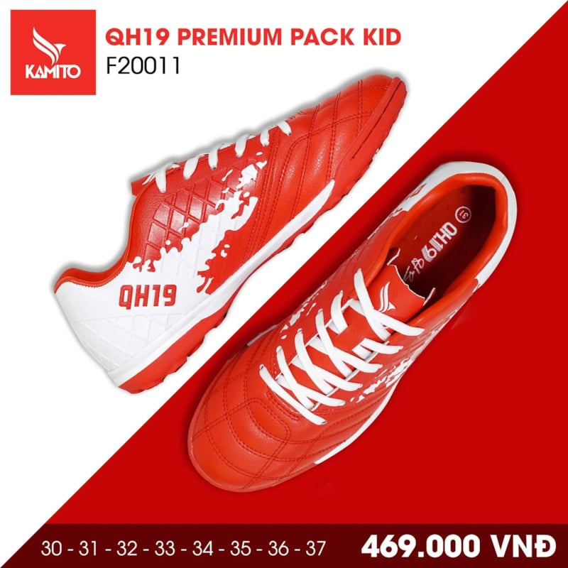 Kamito QH19 Premium Pack Kid - Trắng Đỏ