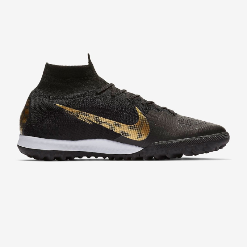 Nike Superflyx 6 Elite TF Black Lux - AH7374-077 - Black / Metallic Vivid Gold