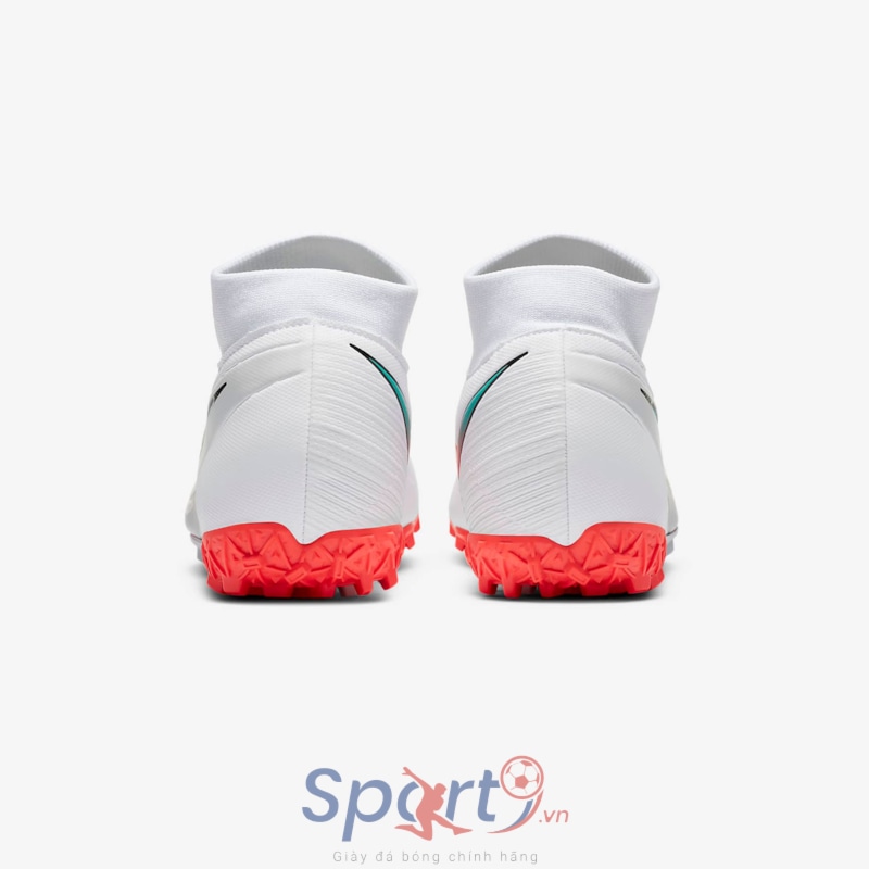 Nike Mercurial Superfly VII Academy TF AT7978-163 White/Photon Dust/Hyper Jade/Flash Crimson