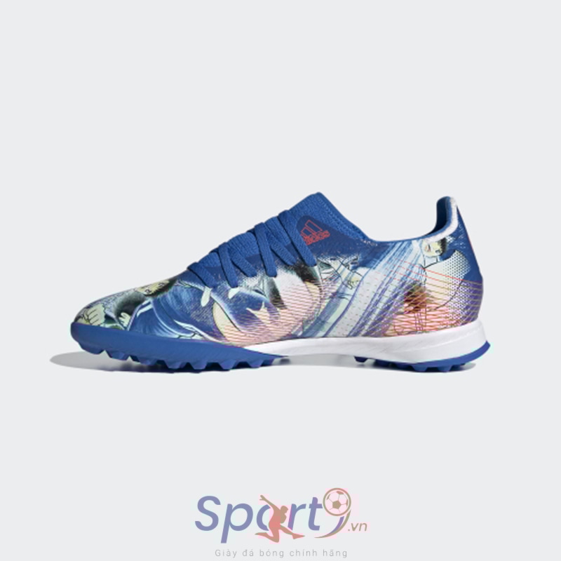 adidas X Ghosted.3 TF FW5835 - Màu Xanh/Trắng/Đỏ