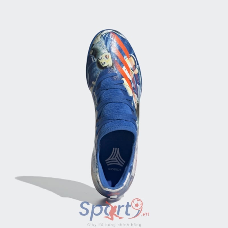 adidas X Ghosted.3 TF FW5835 - Màu Xanh/Trắng/Đỏ