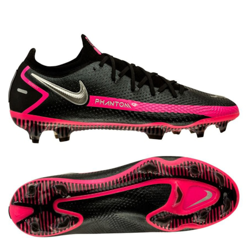 Nike Phantom GT Elite FG - Black/Metallic Silver/Pink Blast