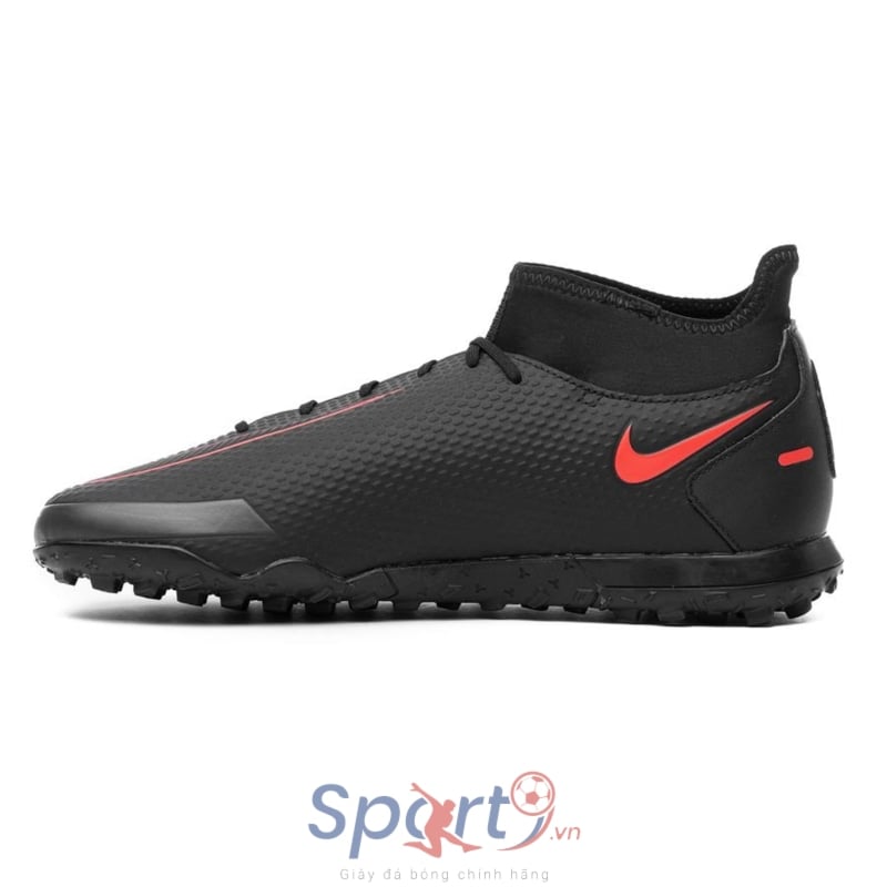 Nike Phantom GT Club DF TF Black X Chile Red - Black/Chile Red/Dark Smoke Grey