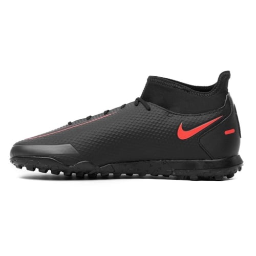 Nike Phantom GT Club DF TF Black X Chile Red - Black/Chile Red/Dark Smoke Grey