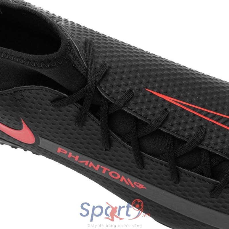 Nike Phantom GT Club DF TF Black X Chile Red - Black/Chile Red/Dark Smoke Grey