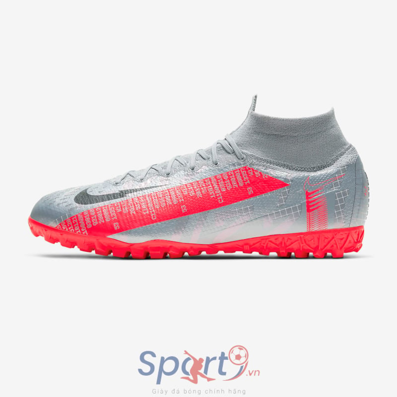 Nike Mercurial Superfly 7 Elite AT7981-906 Metallic Bomber Grey/Particle Grey/Laser Crimson/Black