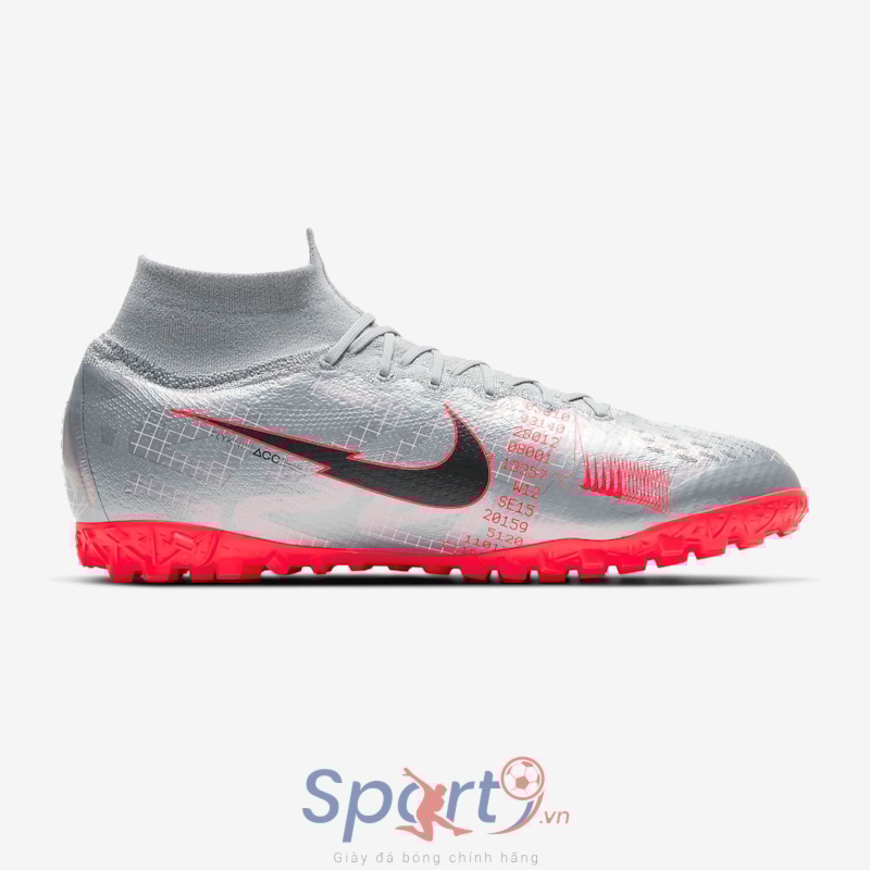 Nike Mercurial Superfly 7 Elite AT7981-906 Metallic Bomber Grey/Particle Grey/Laser Crimson/Black