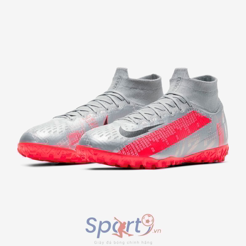 Nike Mercurial Superfly 7 Elite AT7981-906 Metallic Bomber Grey/Particle Grey/Laser Crimson/Black