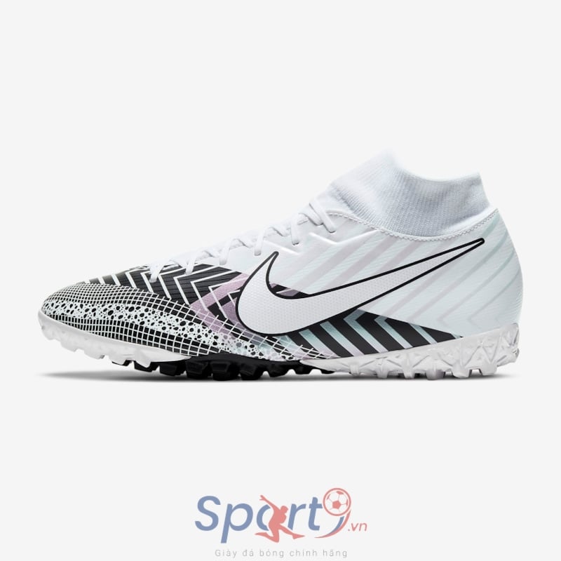 Nike Mercurial Superfly 7 Academy MDS 003 TF - White/Black/White -BQ5435-110