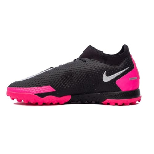 Nike Phantom GT Academy DF TF - Black/Metallic Silver/Pink Blast