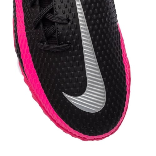 Nike Phantom GT Academy DF TF - Black/Metallic Silver/Pink Blast