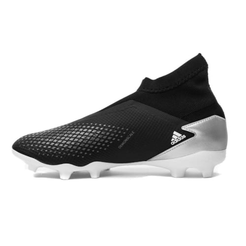 adidas Predator 20.3 Laceless FG/AG Atmospheric - Core Black/Footwear White/Silver Metallic