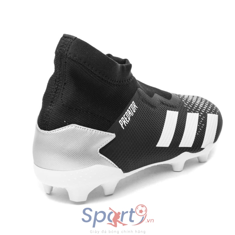 adidas Predator 20.3 Laceless FG/AG Atmospheric - Core Black/Footwear White/Silver Metallic