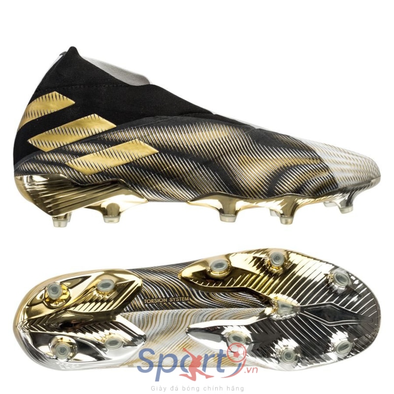 adidas Nemeziz + FG/AG Atmospheric - Footwear White/Gold Metallic/Core Black