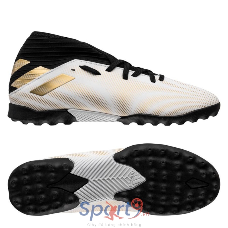 adidas Nemeziz .3 TF Atmospheric - Footwear White/Gold Metallic/Core Black Kids