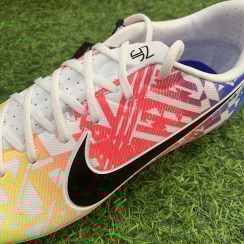Nike Mercurial Vapor 13 Academy AG NJR Jogo Prismatico - White/Black/Racer Blue/Volt - AT7956-104
