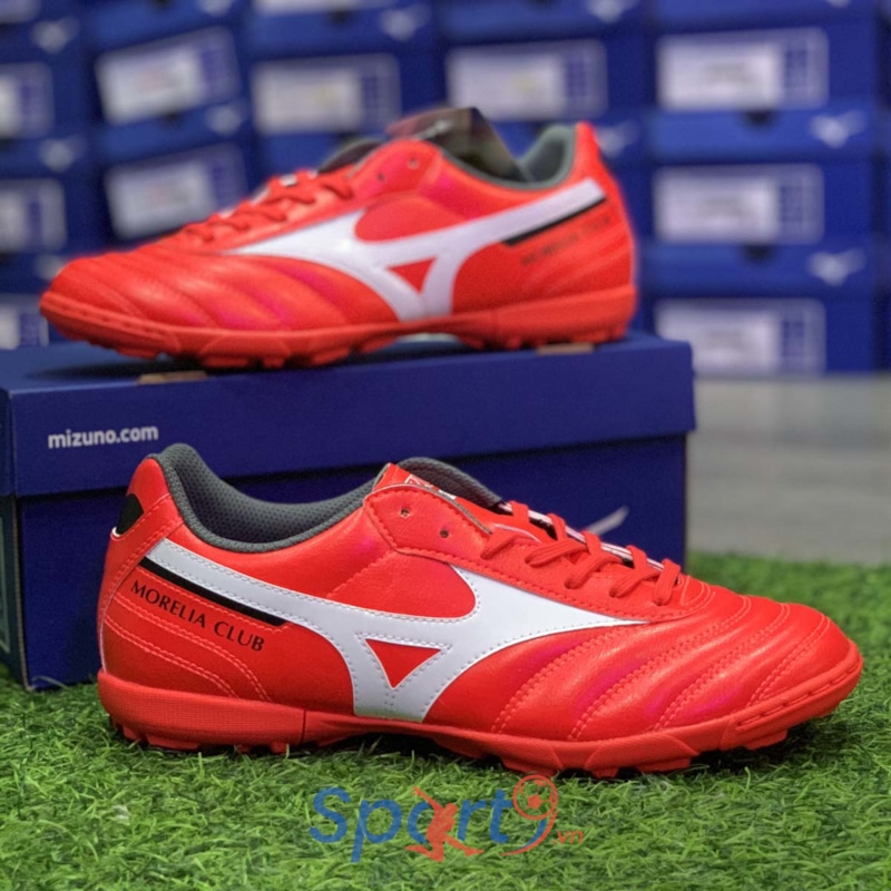 Mizuno Morelia II Club As - P1GD201660 Màu Đỏ Trắng	