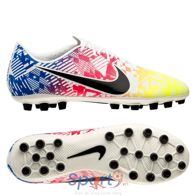 Nike Mercurial Vapor 13 Academy AG NJR Jogo Prismatico - White/Black/Racer Blue/Volt - AT7956-104	