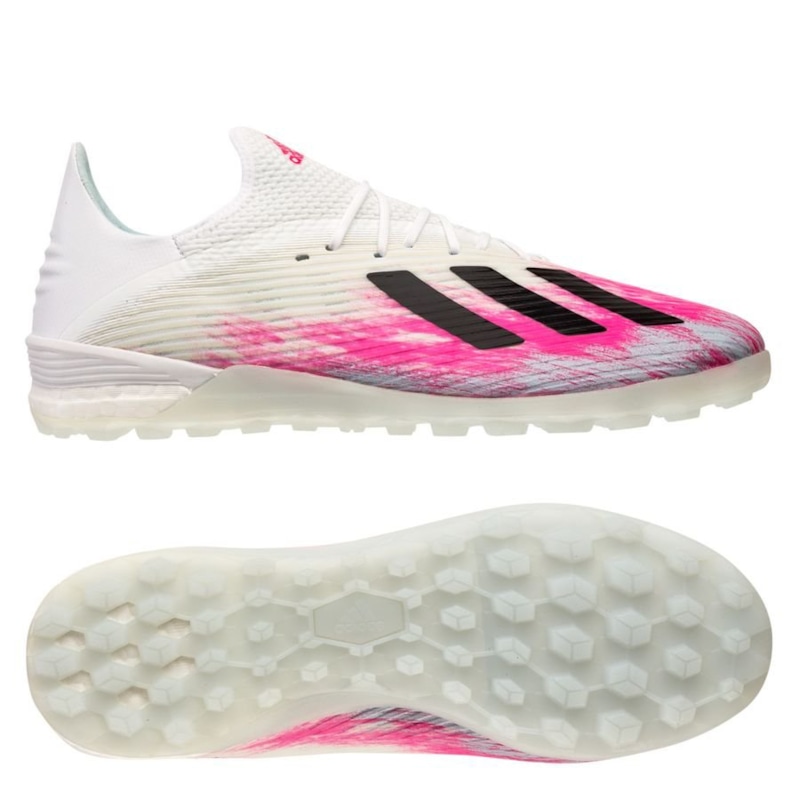 Adidas X 19.1 TF EG7135 CLOUD WHITE / CORE BLACK / SHOCK PINK	