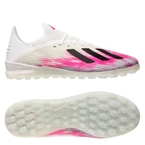 Adidas X 19.1 TF EG7135 CLOUD WHITE / CORE BLACK / SHOCK PINK	