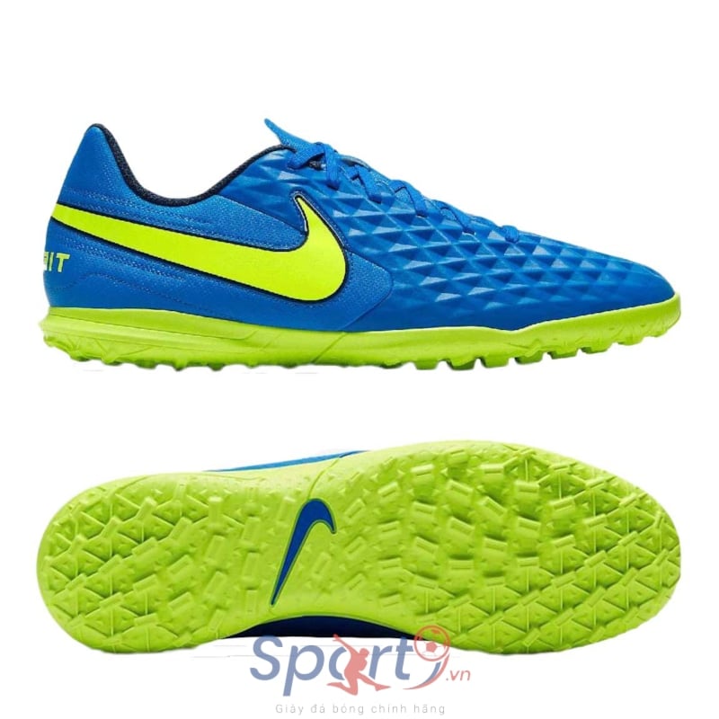 Nike Tiempo Legend 8 Club TF AT6109-474 Soar/Midnight Navy/Barely Volt/Volt	