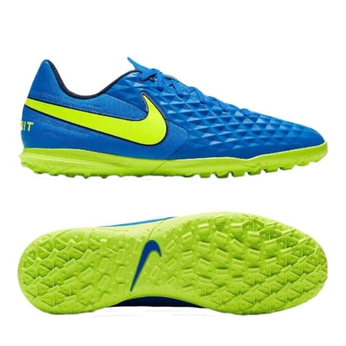 Nike Tiempo Legend 8 Club TF AT6109-474 Soar/Midnight Navy/Barely Volt/Volt	